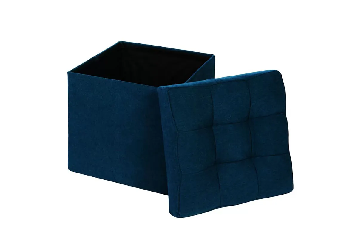 Пуфик складной (Синий велюр) — купить в Озерце