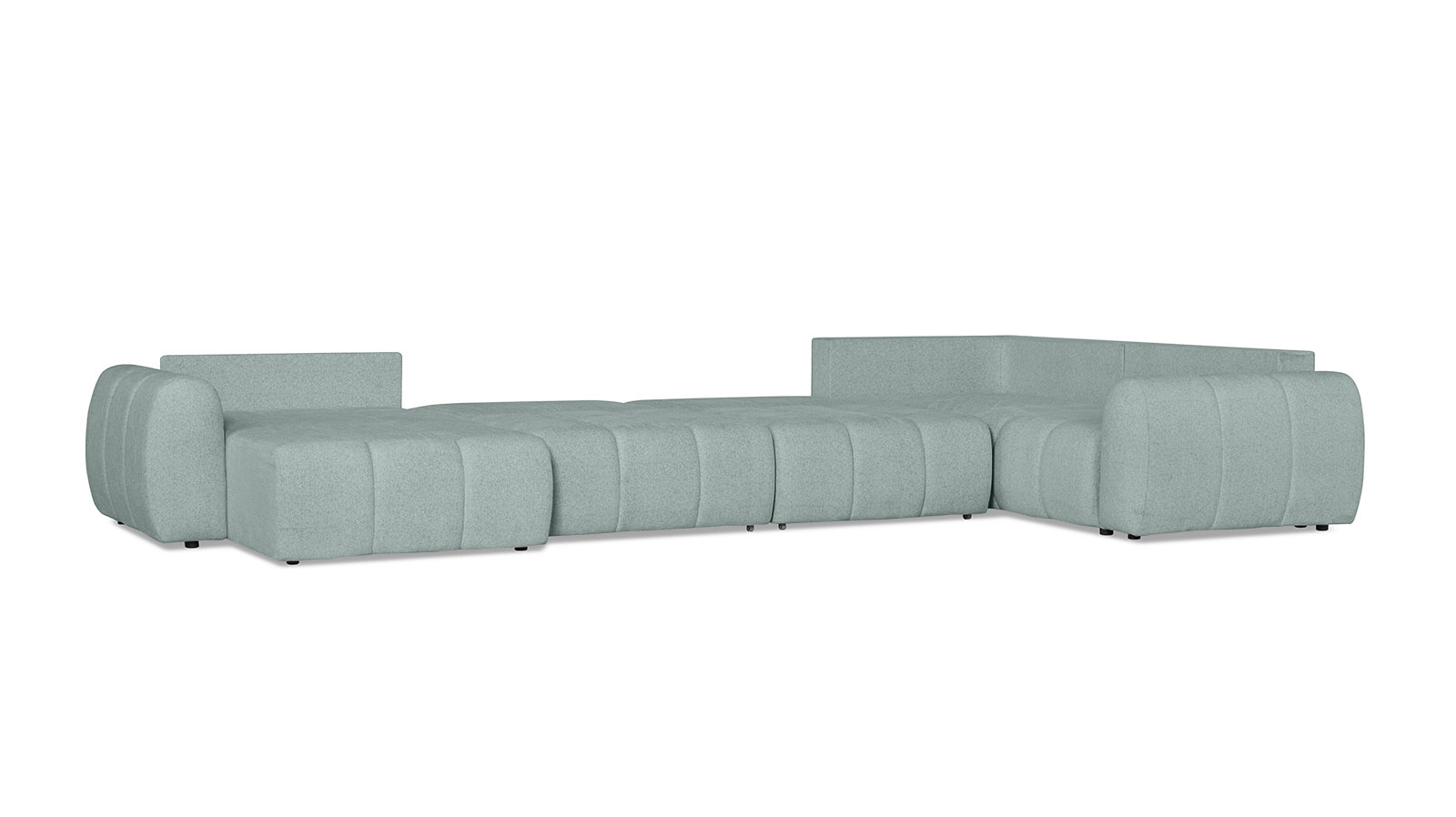 Диван -кровать П-образный Mellow-5 секц. ткань Raven 80 247x450 — купить в Озерце