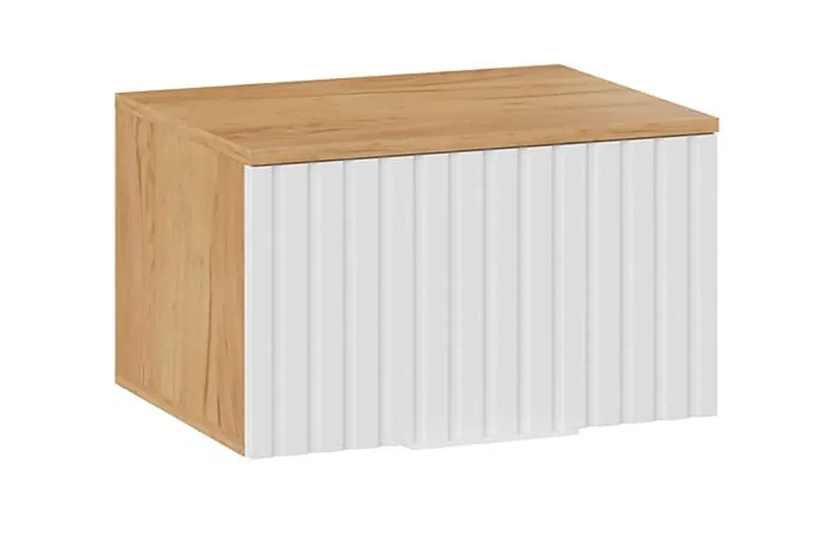 Прихожая Хилтон № 2 (Дуб Крафт золотой/Белый матовый) — Мебель-центр Озерцо