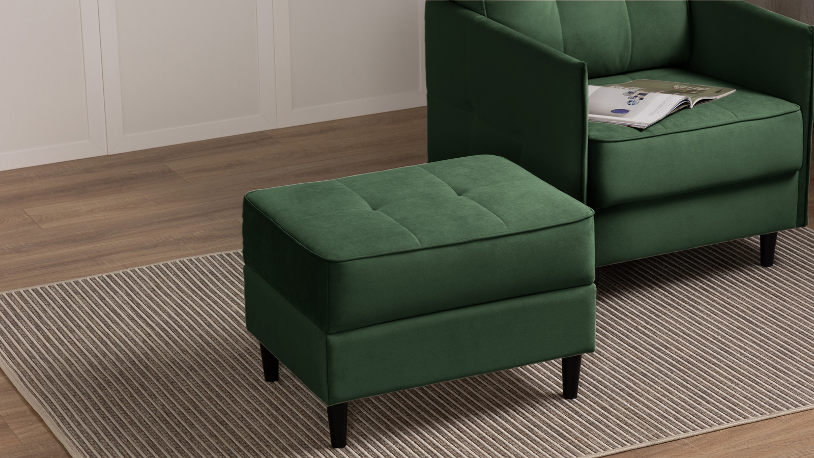 Пуф Amani Pro, Тк. Тк. Casanova Grass 53x68 — купить в Озерце