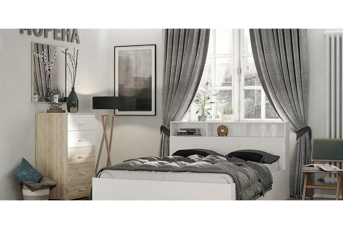 Кровать Морена 180х200 (Ясень Анкор светлый) - купить в Озерце