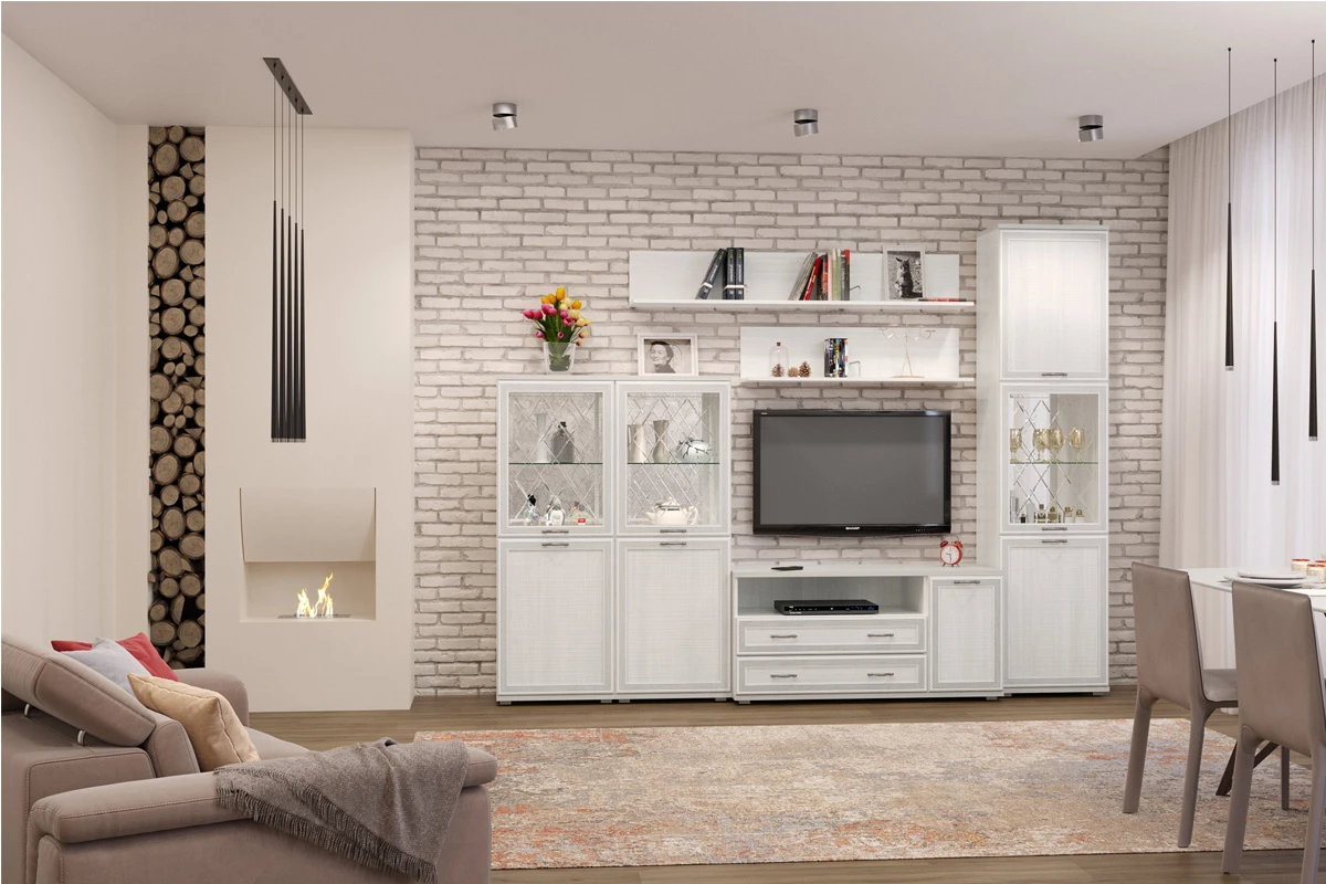 Шкаф ШК-1050 (Снежный Ясень) в мебель-центре Озерцо