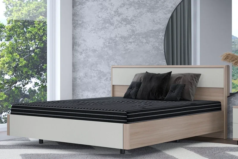 Кровать КР-5004-АС-КМ 180х200 (Ясень Асахи/Кашемир Матовый) - купить в Озерце