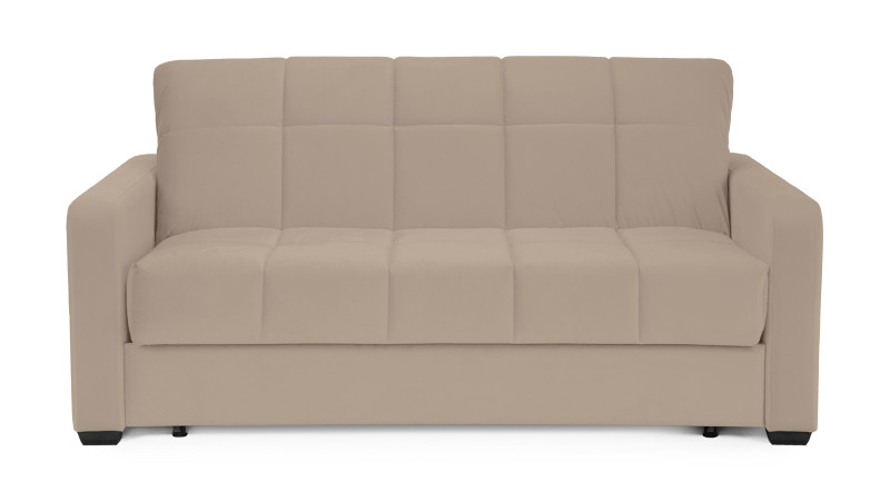 Диван - кровать Domo Pro стежка квадрат, ткань Sky Velvet 03 140x216 — купить в Озерце