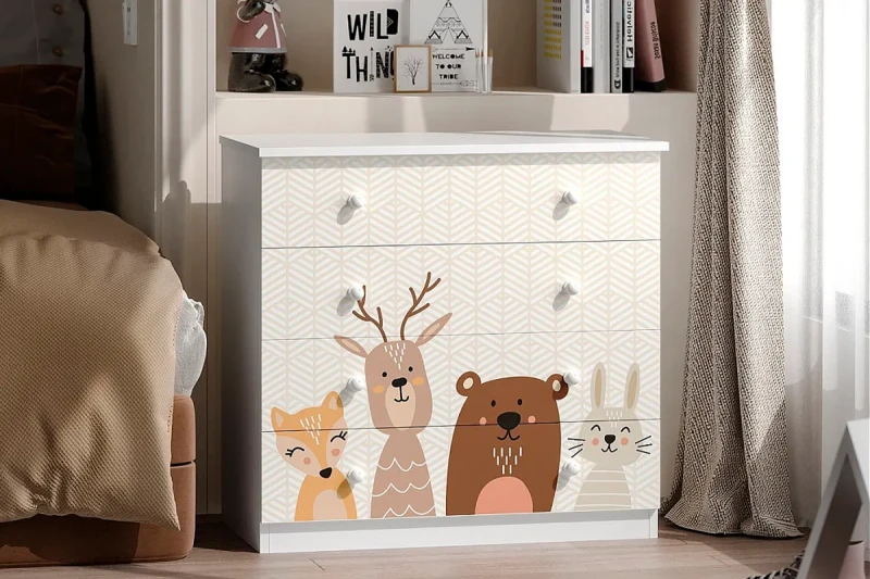 Комод Квест 03 комп-2 (Белый бриллиант) — Мебель-центр Озерцо