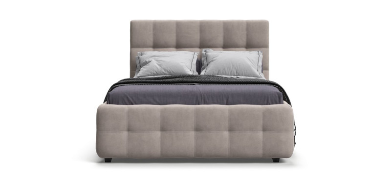 Босс Кровать+ПМ 140*200 Велюр Монолит латте - купить в Озерце