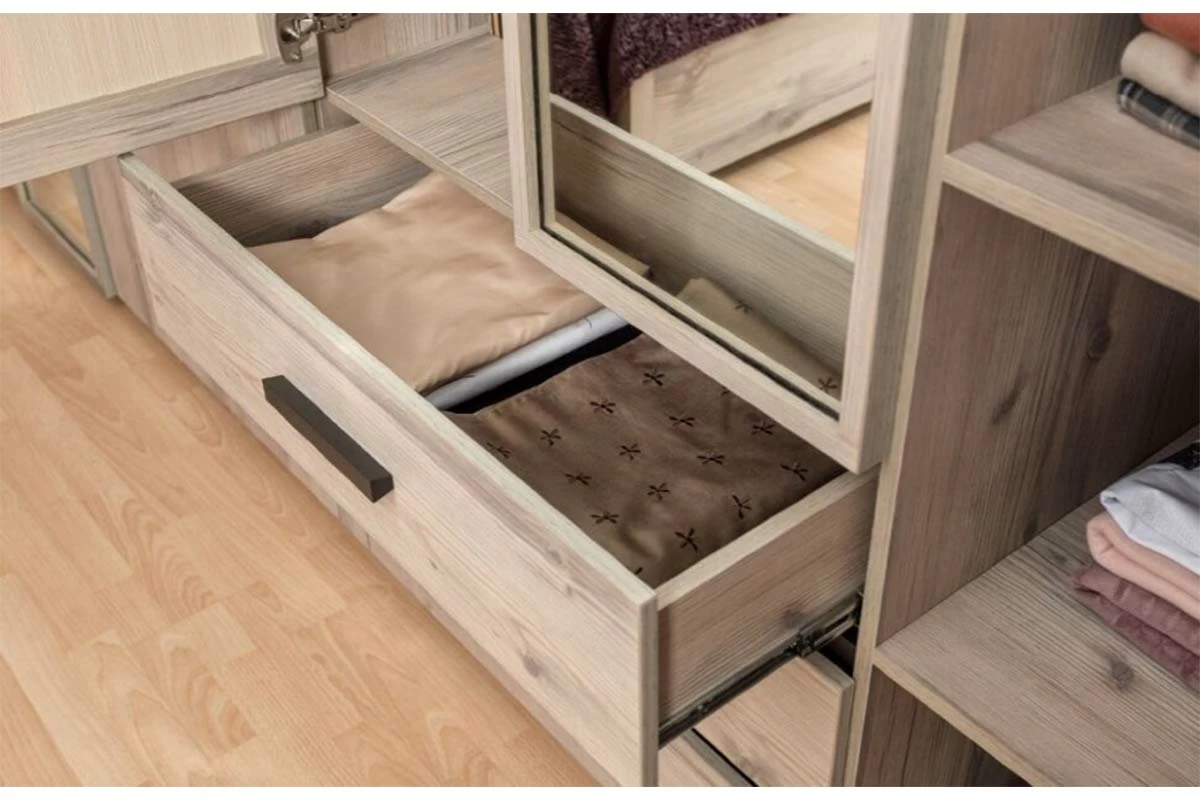 Спальня Nature (Гаскон Пайн/Черный) - купить в Озерце