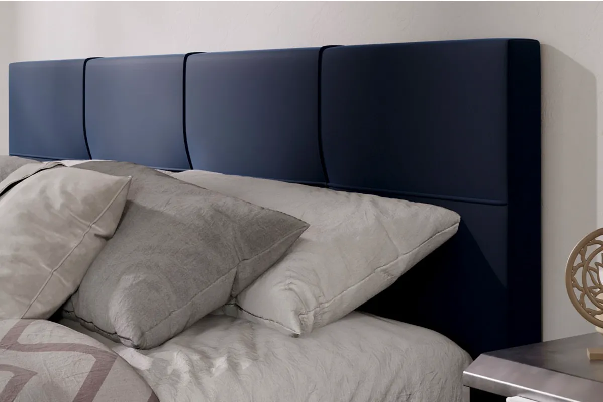 Кровать Лора с ПМ и заглушиной 180х200 (Велюр / Confetti Blue) - купить в Озерце