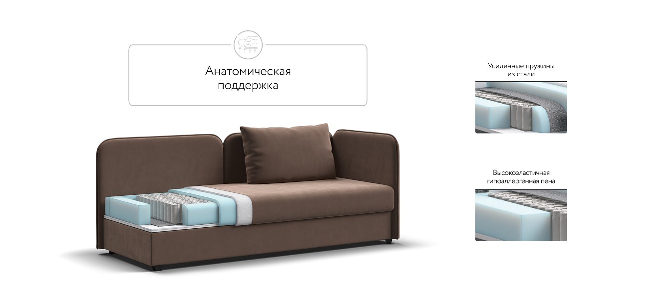 Ирис тахта Велюр Монолит мокко — купить в Озерце