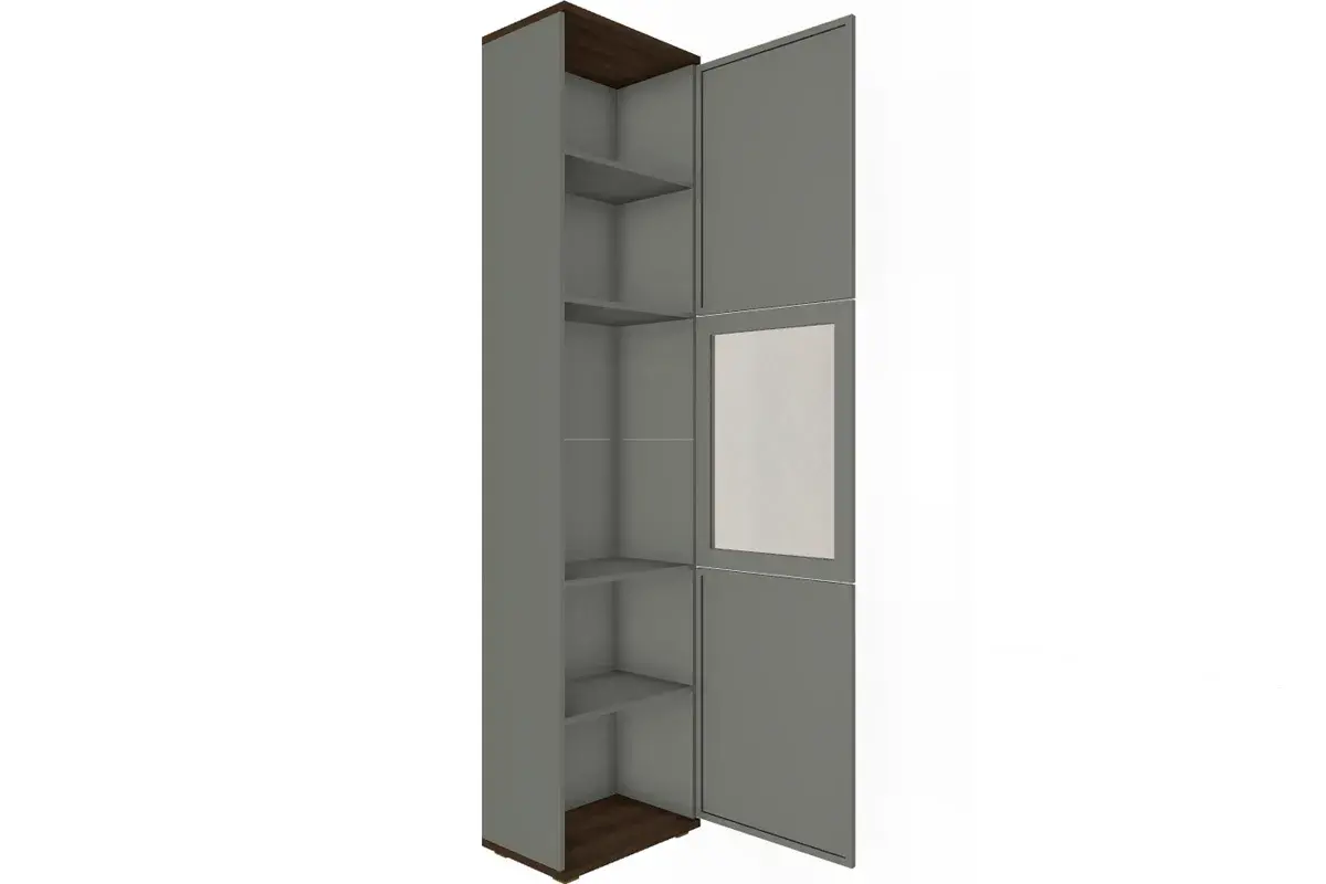 Шкаф многоцелевой ШК-1050-ГТ-СО (Гикори Джексон Темный/Серый Оникс) в мебель-центре Озерцо