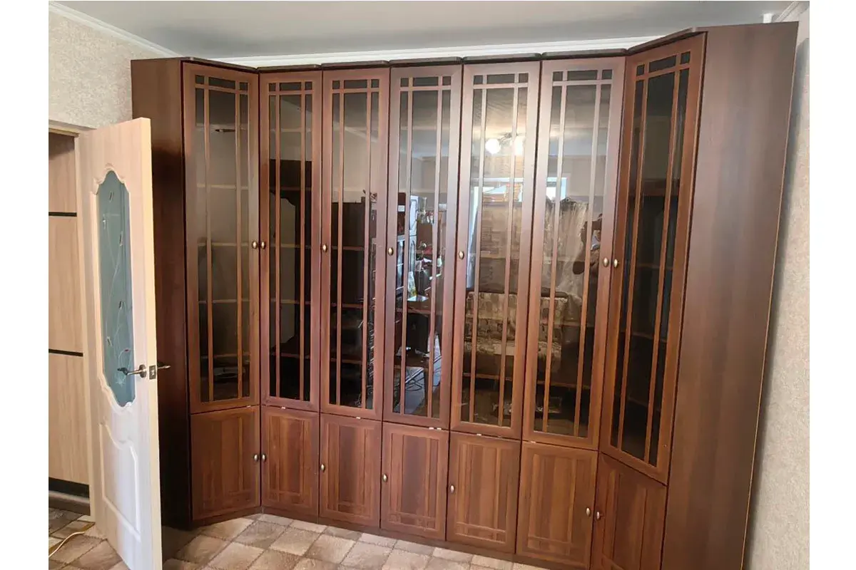 Sherlock 311 Шкаф для книг Левый орех шоколадный в мебель-центре Озерцо