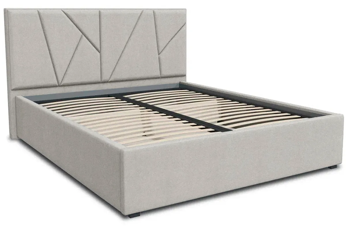 Кровать Рица-1 с ПМ 140х200 (Lovers-6 / Серебро) 2 кат. - купить в Озерце