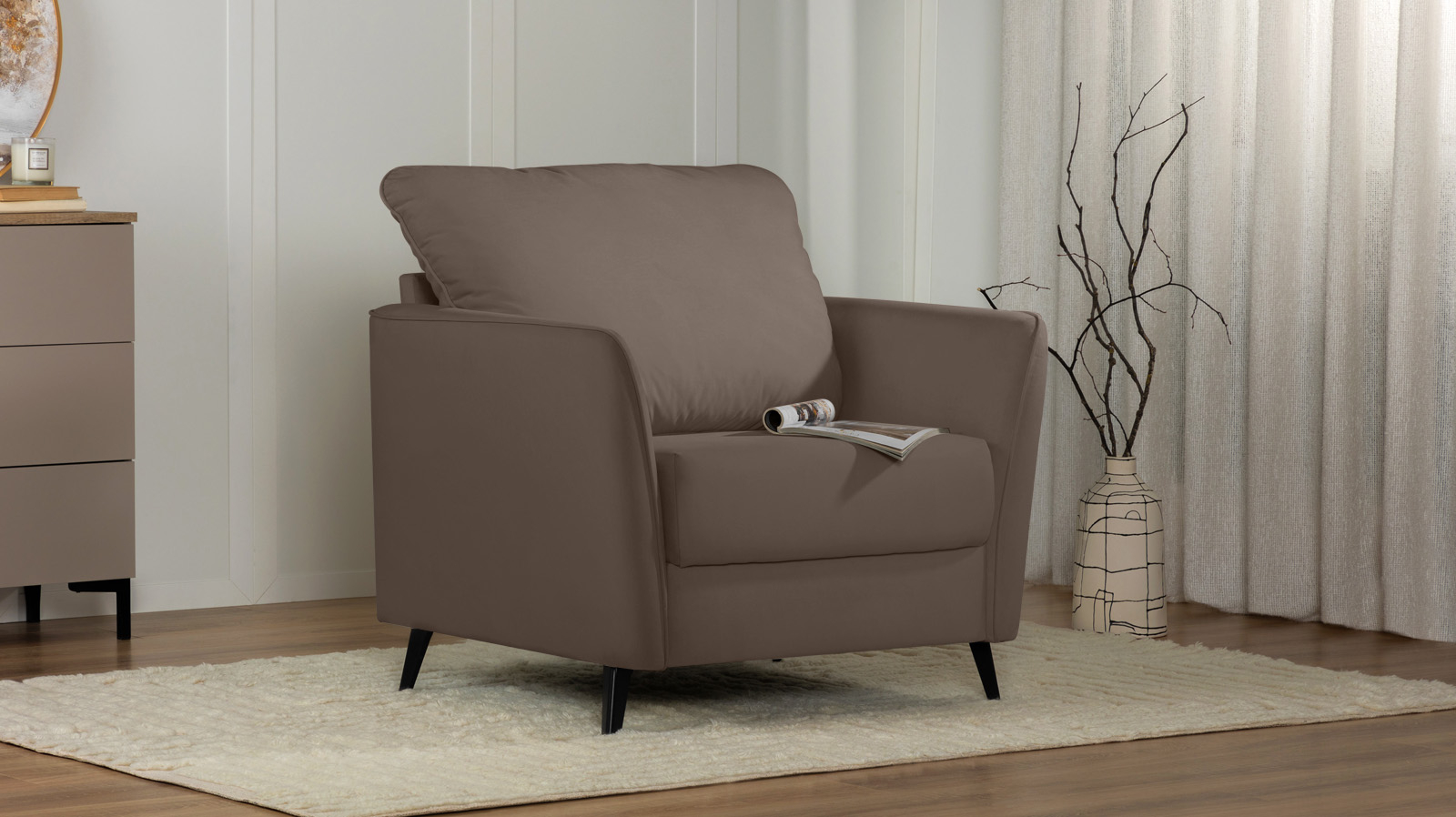 Кресло Laguna, Тк. Sky Velvet 02 87x92.5 — купить в Озерце