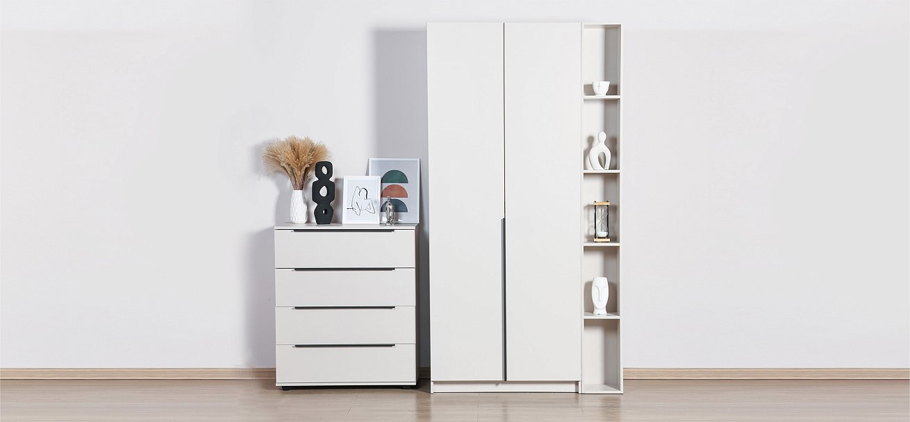 Рим 90 шкаф распашной 2Д 01 Кашемир в мебель-центре Озерцо