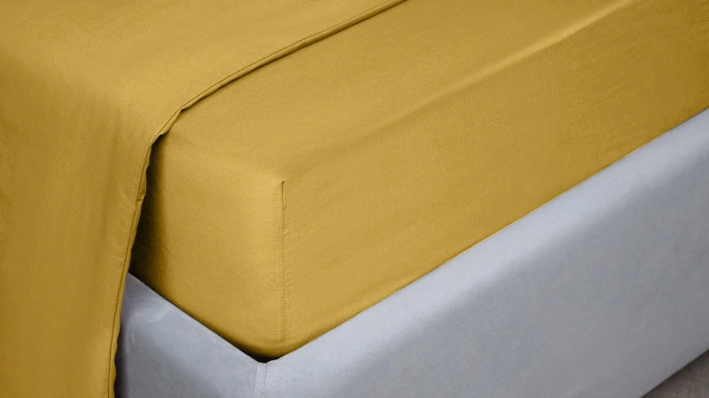 Простынь Comfort Cotton, цвет: Горчичный 120x200 в мебель-центре Озерцо