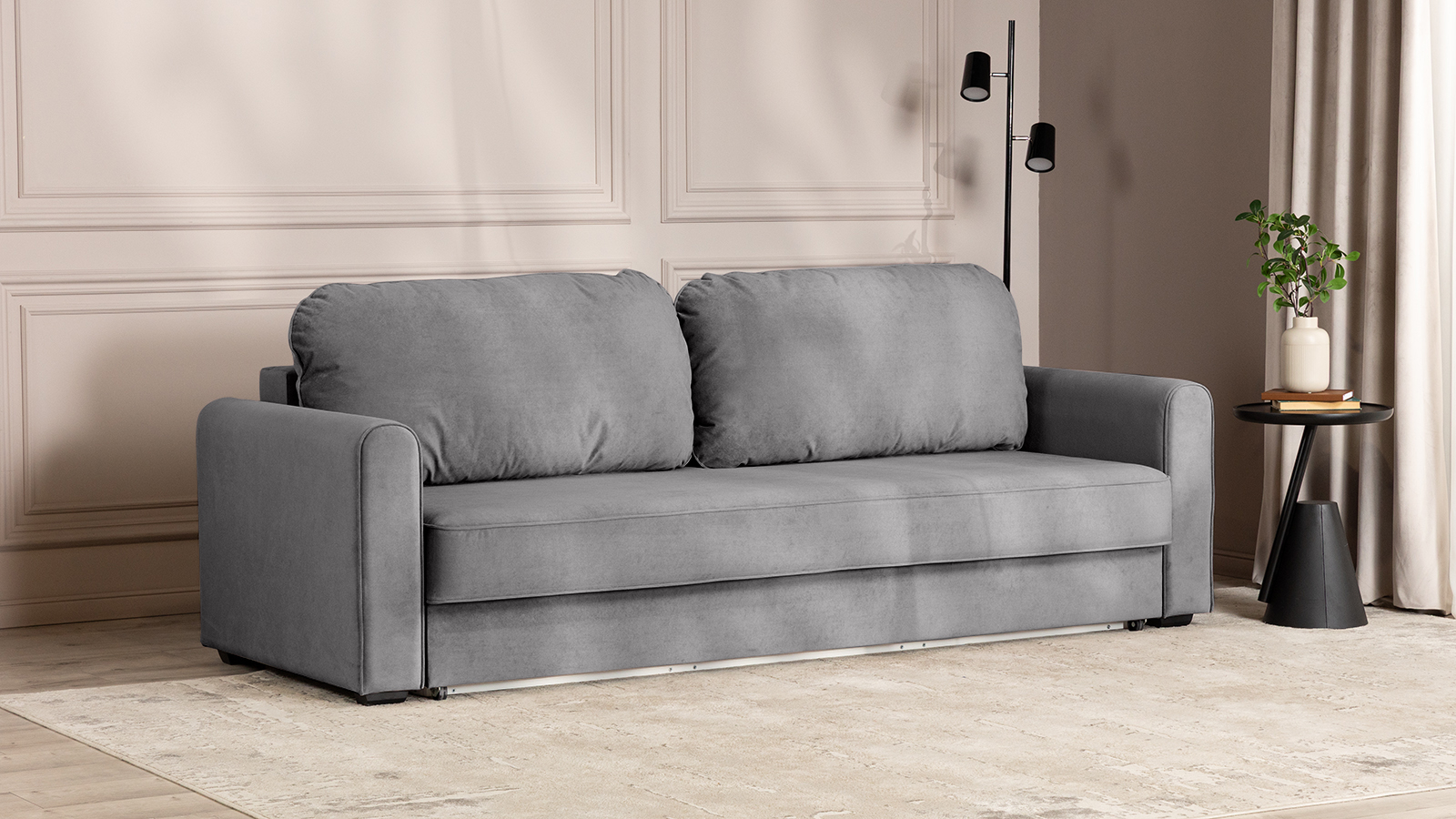 Диван -кровать Magni ткань Sky Velvet 08 96x233 — купить в Озерце