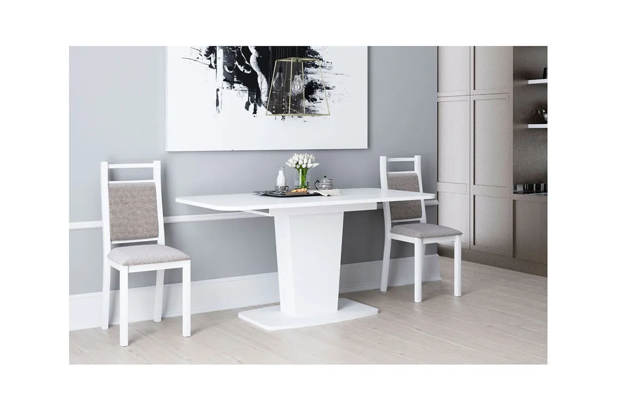 Стол обеденный раздвижной Киото-28 (Белый) - купить в Озерце