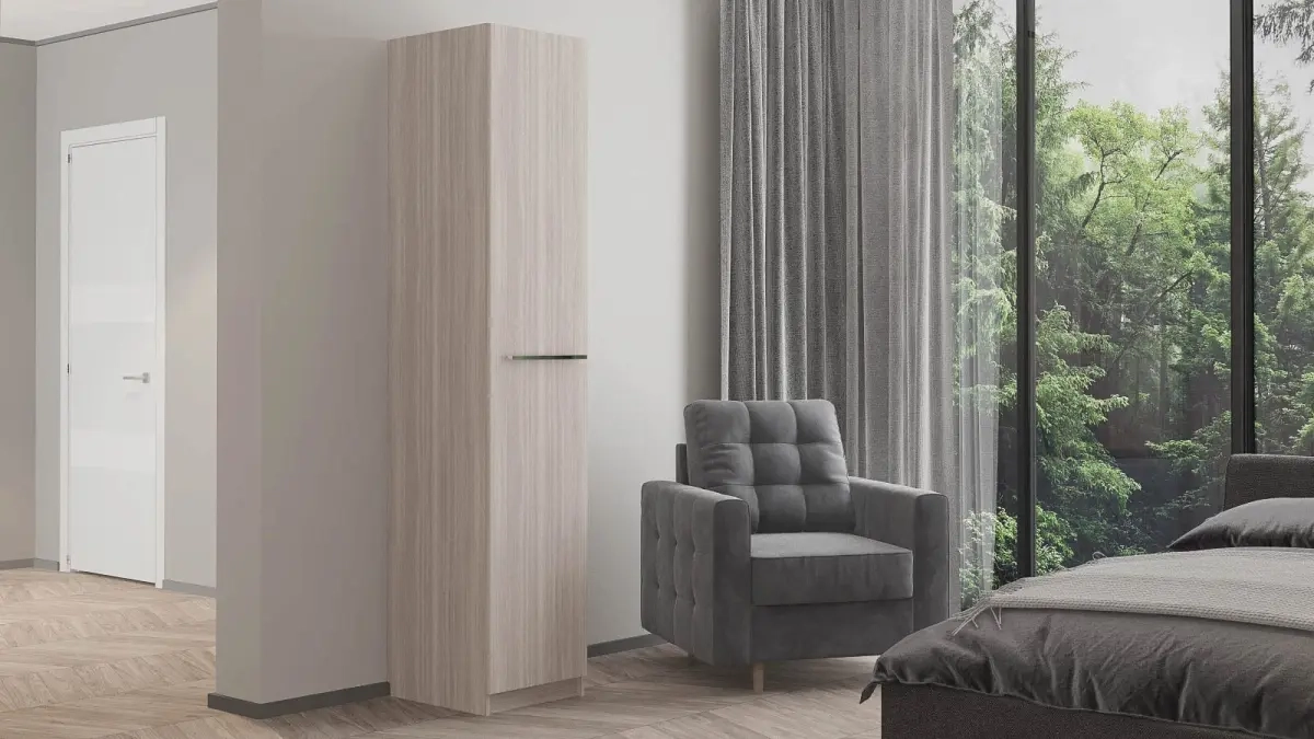 Шкаф однодверный Noble 45 см, цвет Ясень&Белый 45x53 — купить в Озерце