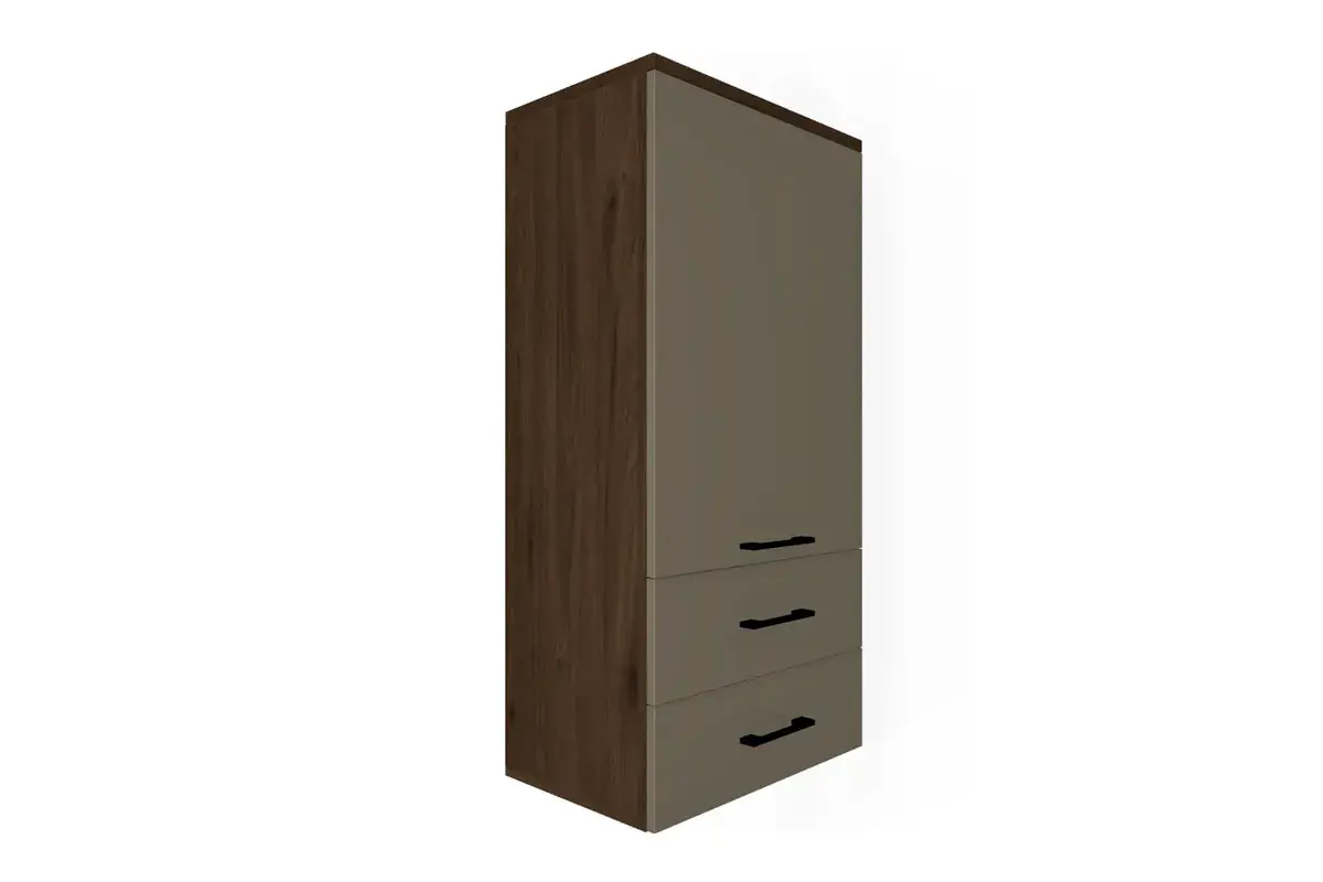 Гостиная Грейс комплект 11 (Гикори Джексон темный/Латте Матовый) — Мебель-центр Озерцо