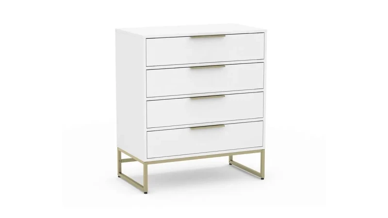 Комод 4 ящика Amur, цвет Белый Премиум 45.1x80.4 — купить в Озерце