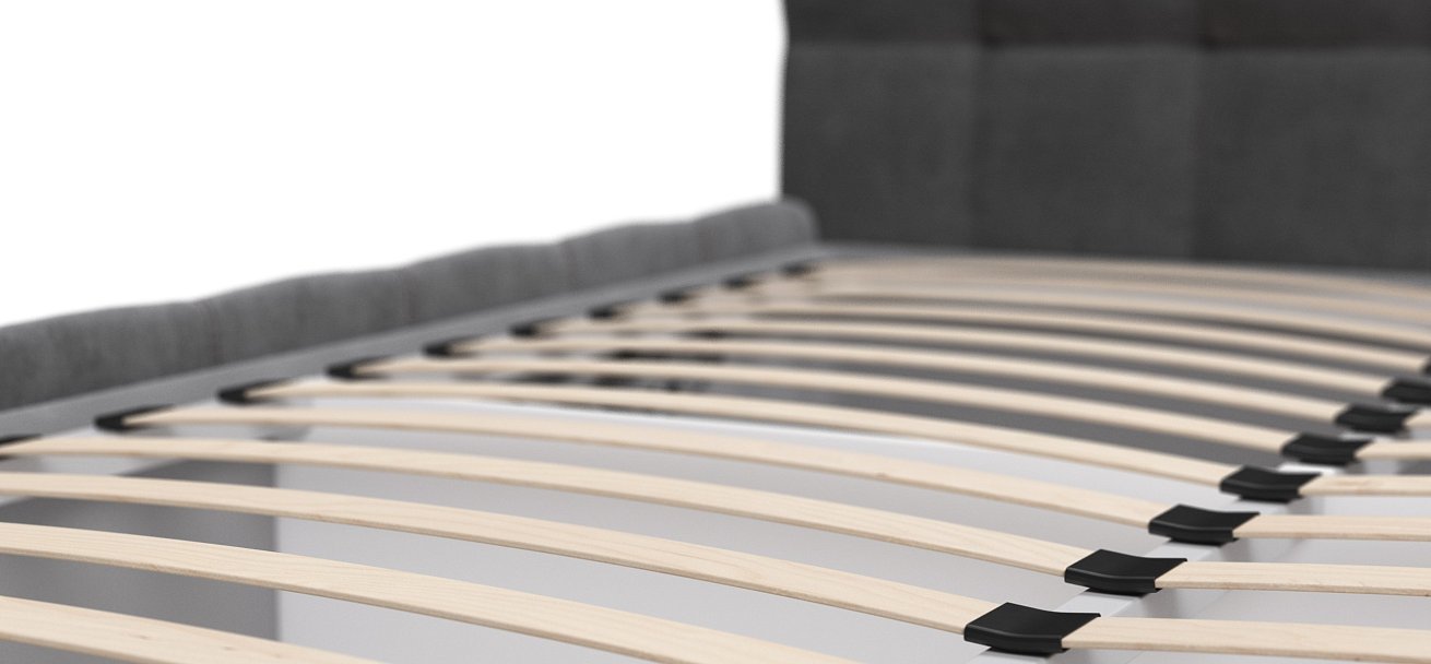 Кровать Босс 160*200 Про велюр Monolit серая - купить в Озерце