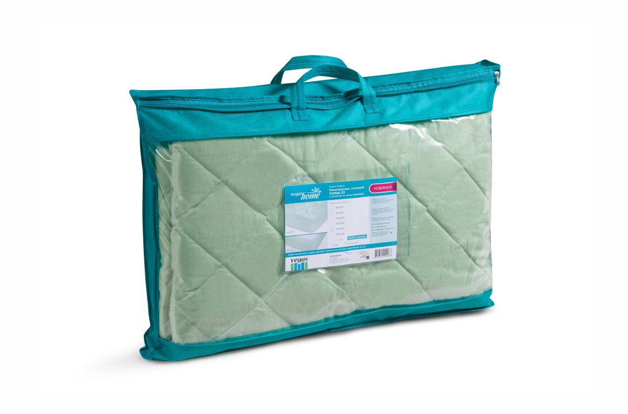Наматрасник Cotton S1 130x190 (фисташковый) в мебель-центре Озерцо