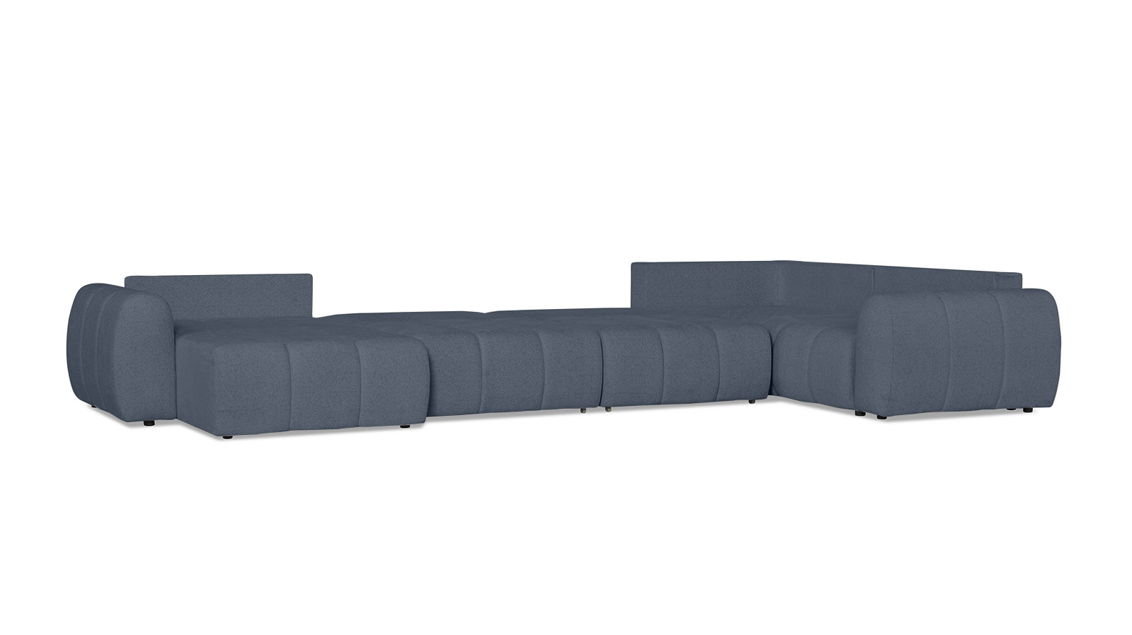Диван -кровать П-образный Mellow-5 секц. ткань Raven 86 247x450 — купить в Озерце