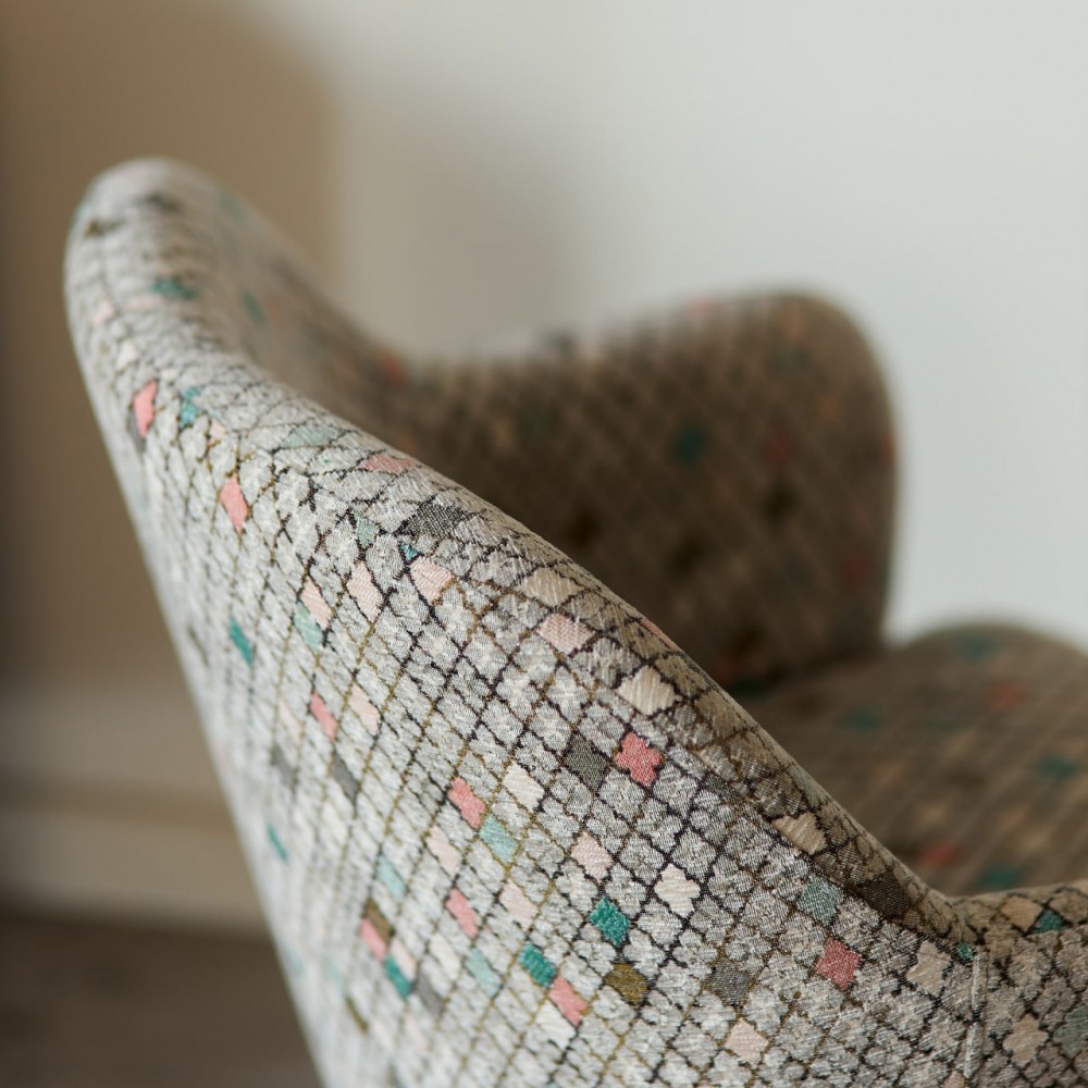 Стул МОНИКА муар розовый/ткань ромб - купить в Озерце