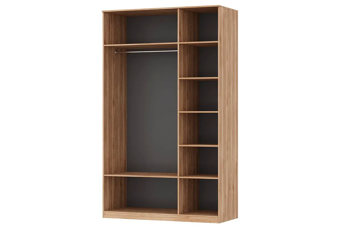 Шкаф Астория №3 (Дуб кастелло медовый / Графит софт) в мебель-центре Озерцо