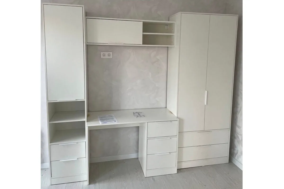 Шкаф для одежды Марли (Белый) в мебель-центре Озерцо