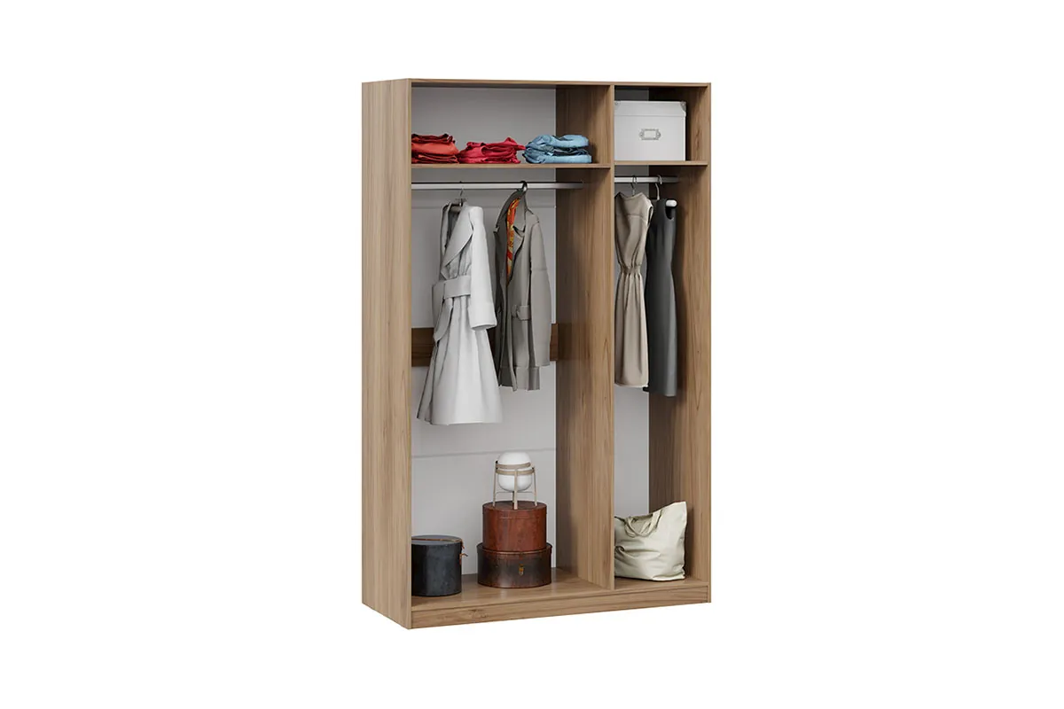 Шкаф комбинированный с 3 зерк. дв. правый Рико СМ-340.07.432 R (Яблоня Беллуно) в мебель-центре Озерцо