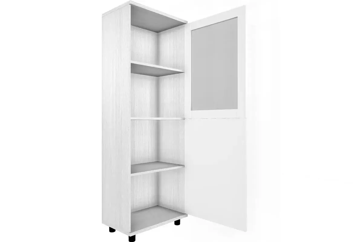 Шкаф многоцелевой ШК-5085-СЯ-БГ (Снежный Ясень/Белый Бриллиант Глянцевый) в мебель-центре Озерцо