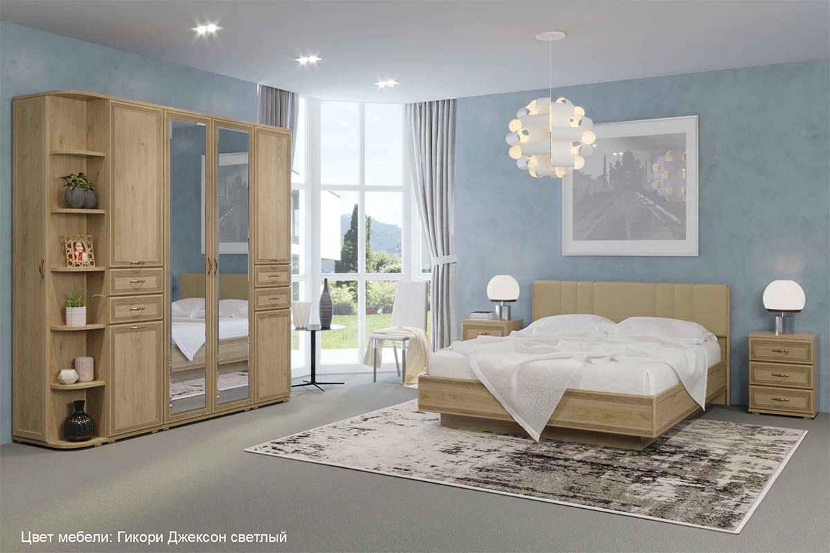 Шкаф ШК-1023 (Гикори Джексон Светлый) в мебель-центре Озерцо