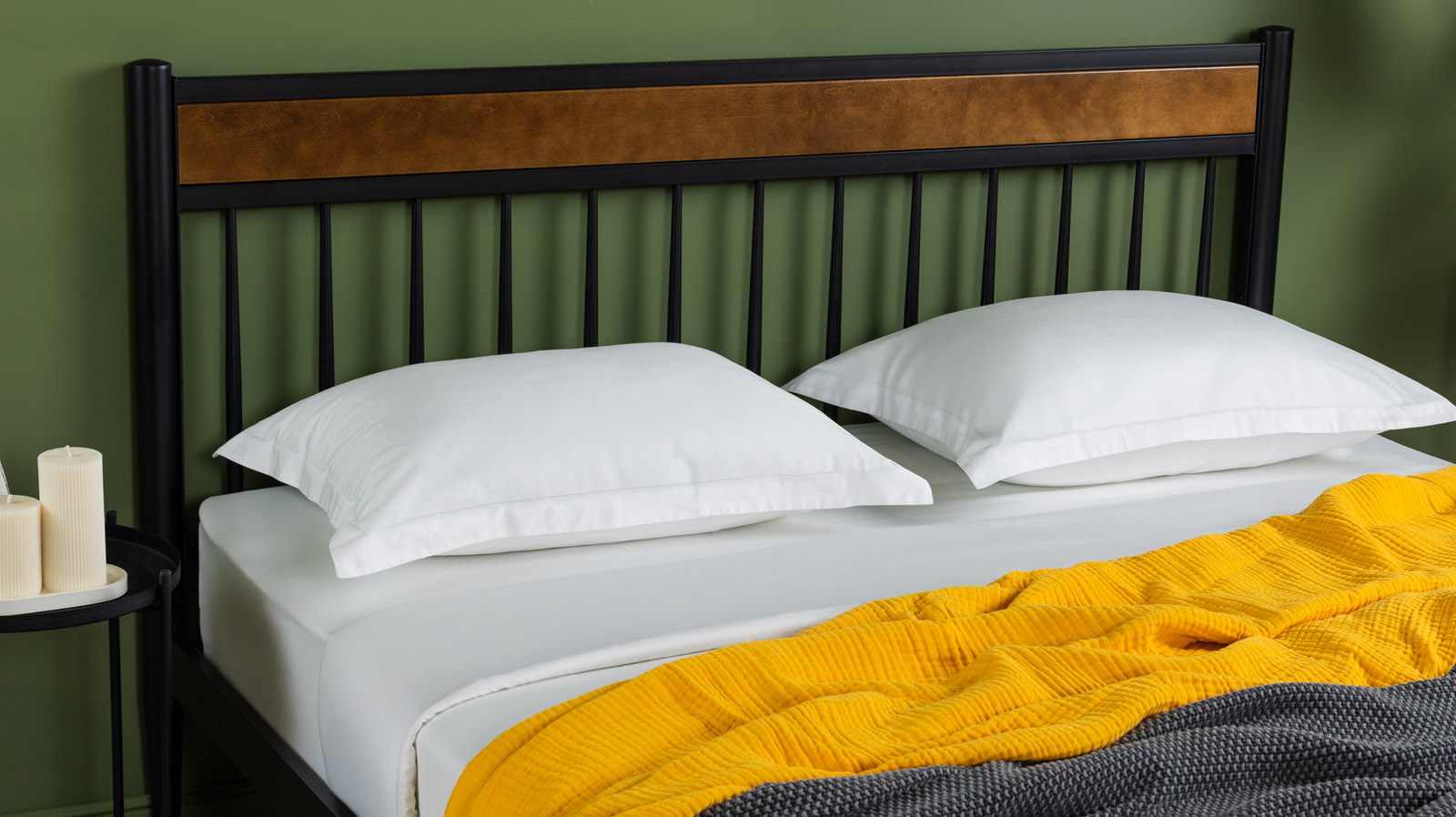 Кровать Tiara, цвет: черный шагрень+массив березы Nut 160x200 - купить в Озерце