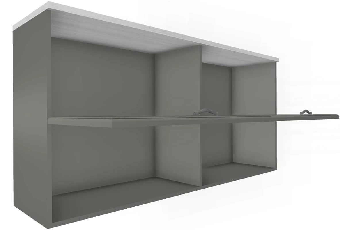 Антресоль АН-1015-СЯ-СО (Снежный Ясень/Серый Оникс) в мебель-центре Озерцо