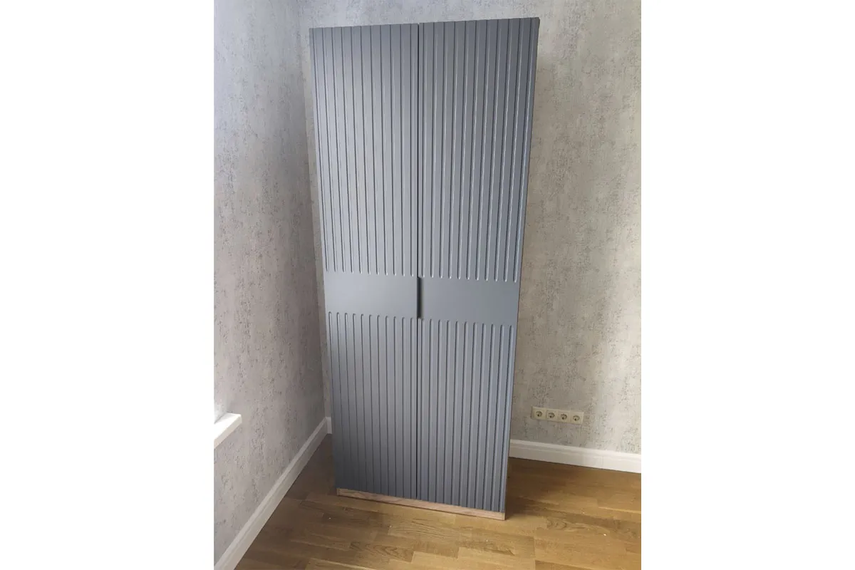 Шкаф для одежды Хилтон (Дуб Крафт золотой/Графит матовый) в мебель-центре Озерцо