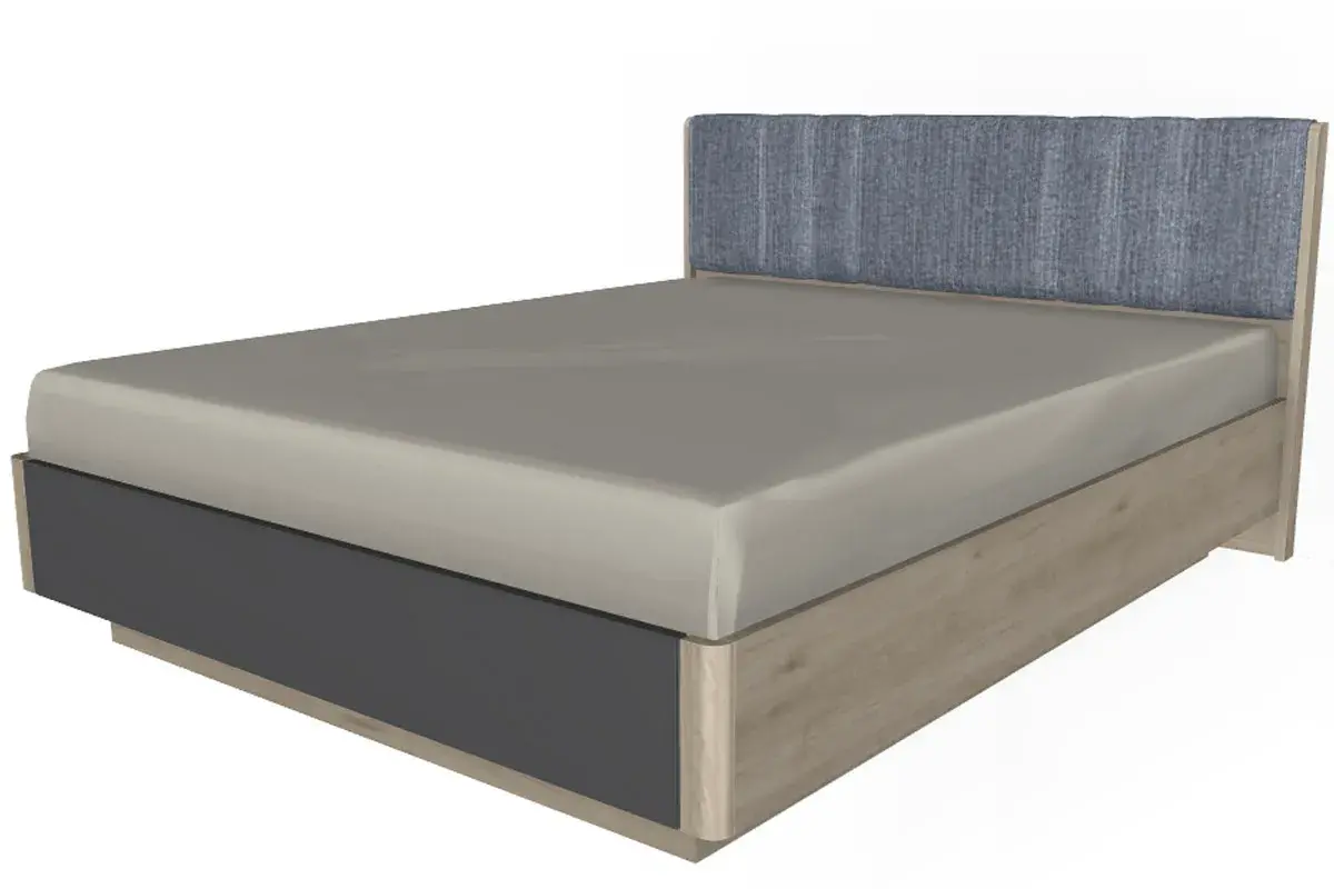 Спальня Грейс комплект 1 (Гикори Джексон Светлый/Антрацит матовый) - купить в Озерце