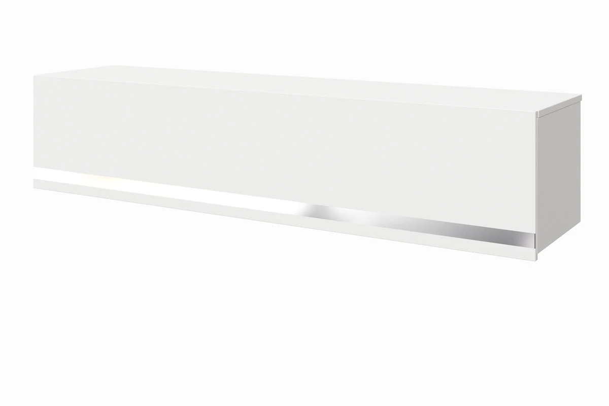 Шкаф навесной Линда 23 с зеркальной кромкой (Белый снег) в мебель-центре Озерцо