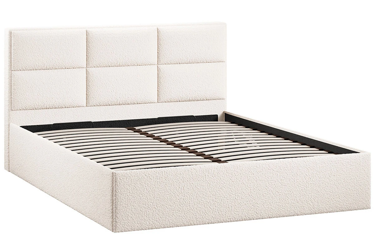 Кровать Стелла с ПМ Тип 1 и заглушиной 160х200 (Экомех/Barni Milk) - купить в Озерце