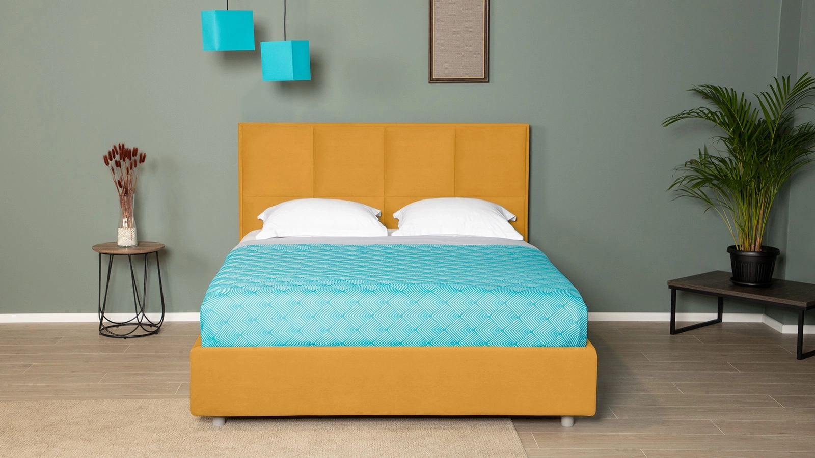 Кровать Linea Nova ткань Sky Velvet 30 140x200 - купить в Озерце