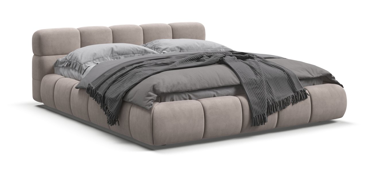 Босс Дрим Кровать+ПМ 160*200 Велюр Монолит латте - купить в Озерце