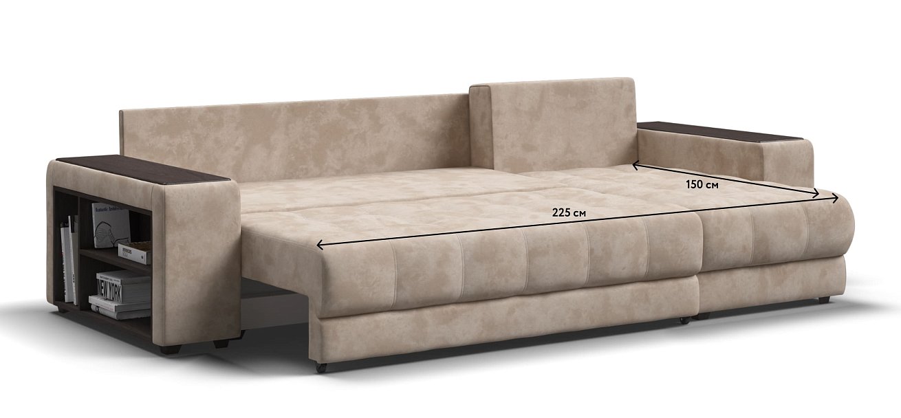 Угловой диван BOSS 3.0 XL велюр Alkantara пепел — купить в Озерце