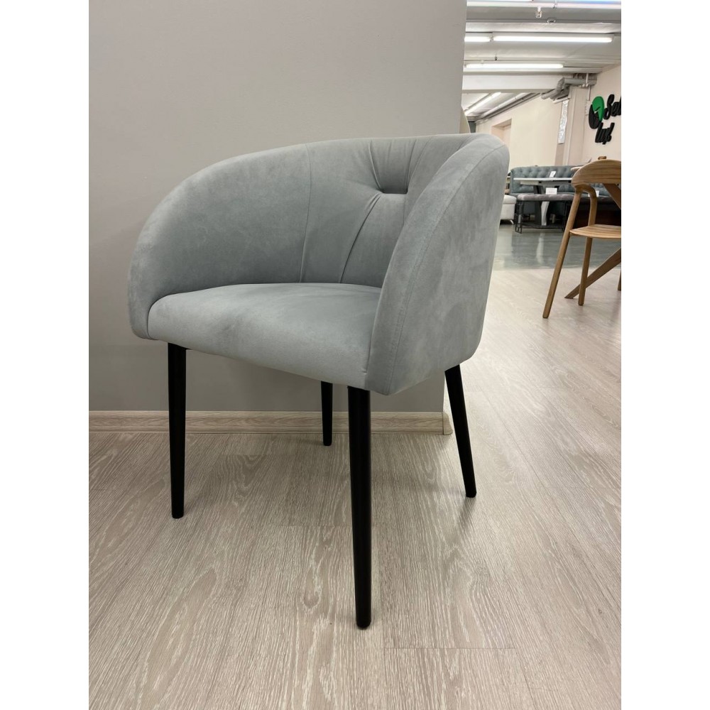 Стул КРИСТИНА-S  муар черный, светло-серый 3VELU52 - купить в Озерце