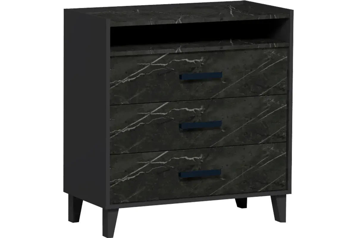 Спальня Айрис комплектация 2 (Антрацит/Креатель) - купить в Озерце