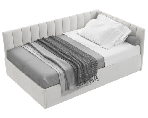 Кровать Сингл 120 угловая с подъемником. Цвет  Simple 29 - купить в Озерце