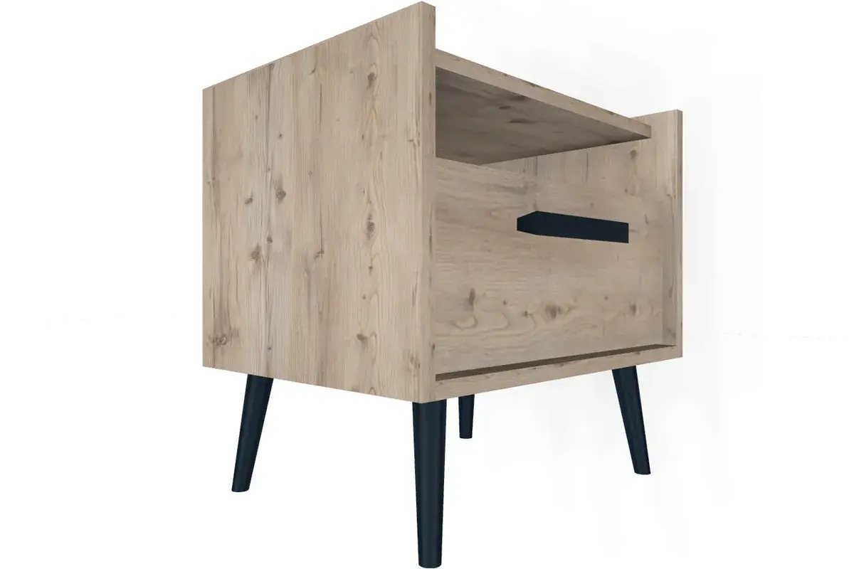 Спальня Nature №2  (Гаскон Пайн / Черный) - купить в Озерце