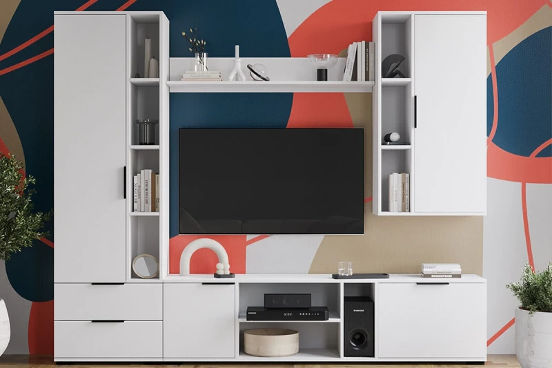 Набор мебели для гостиной Агата №2 ГН-002 (Белый ясень) — Мебель-центр Озерцо