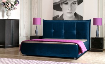 Кровать Диана (сп. место 160х200 см, синий) - купить в Озерце