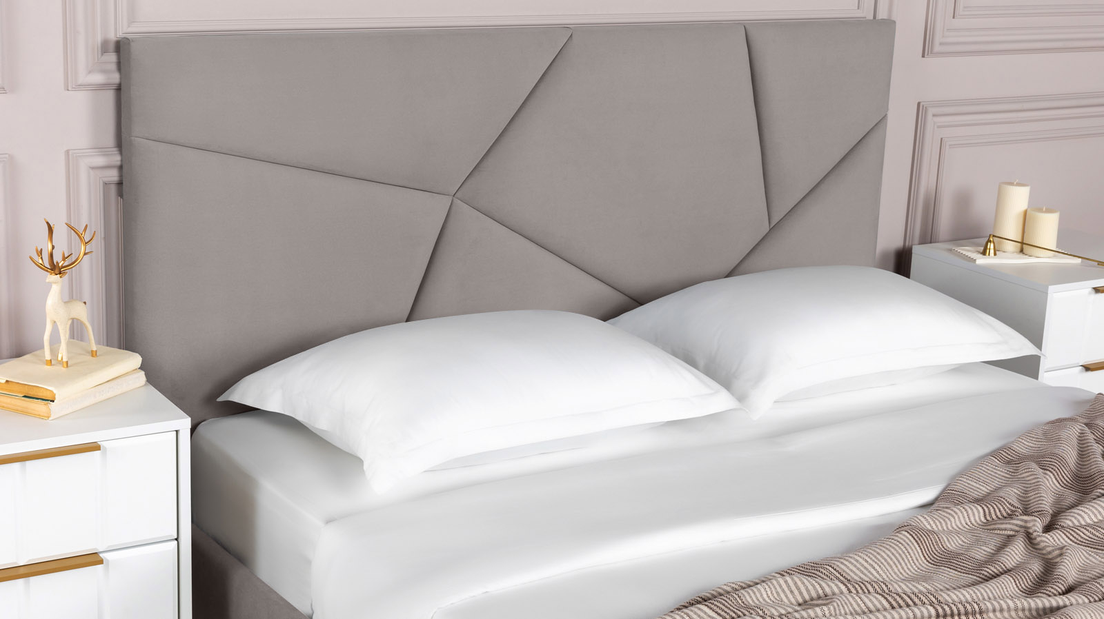 Кровать Opera I, Тк. Casanova Grey 90x200 - купить в Озерце