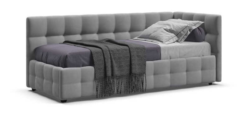 Кровать BOSS mini NEW велюр Monolit сталь - купить в Озерце